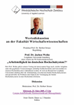 Prof. Dr. Jochen Weihe Leuphana Universität Lüneburg „Arbeitsteiligkeit im deutschen Hochschulsystem?“