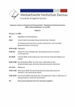 PDF: Programm. 1. Zwickauer Symposium "Sprache und interkulturelle Kommunikation". 2015.