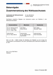 PDF: Bekanntgabe Zusammensetzung Wahlausschuss