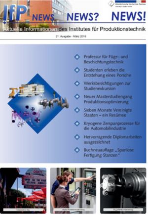 Foto: Titelblatt der Informationsbroschüre. IfP News März 2016.