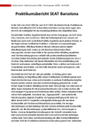PDF: PDF: Erfahrungsbericht - Auslandspraktikum. SEAT Barcelona.