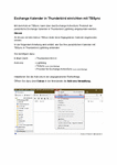 PDF: Anleitung. Exchange Kalender in Thunderbird einrichten mit TBSync.