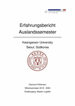 PDF: Erfahrungsbericht. Kwangwoon University Seoul, Südkorea.
