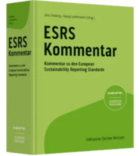 Foto: Buch "ESRS Kommentar" / Kommentar zum European Sustainability Reporting Standards - von Jens Freiberg und Georg Lanfermann (Hrsg)
