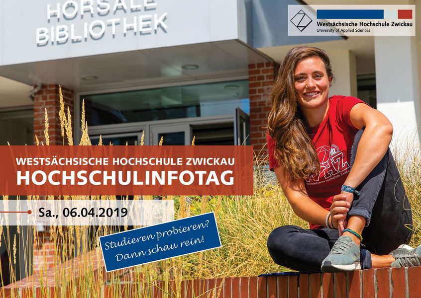 Plakat: Hochschulinformationstag 2019.