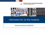 PDF: Flyer mit Informationen für Studienanfänger (ENGLISH)