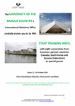 PDF: 5. Staff Training Week (STW) of the UNIVERSITY OF THE BASQUE COUNTRY. October 2019.