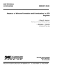 PDF: Aspects of Mixture Formation and Combustion in GDI Engines