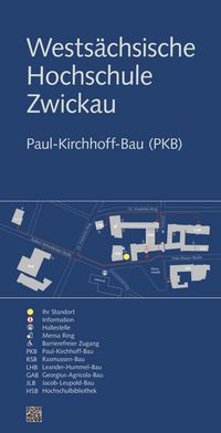 Abbildung: Westsächsische Hochschule Zwickau, Paul-Kirchhoff-Bau (PKB), Lageplan