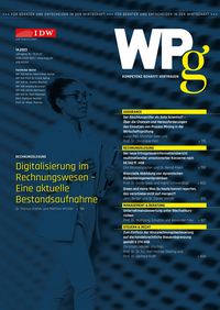 Abbildung: Cover der Fachzeitschrift WPg (Wirtschaftsprüfung), Ausgabe 14.23