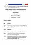 PDF: Programm. 4. Zwickauer Symposium "Sprache und interkulturelle Kommunikation". 2018.