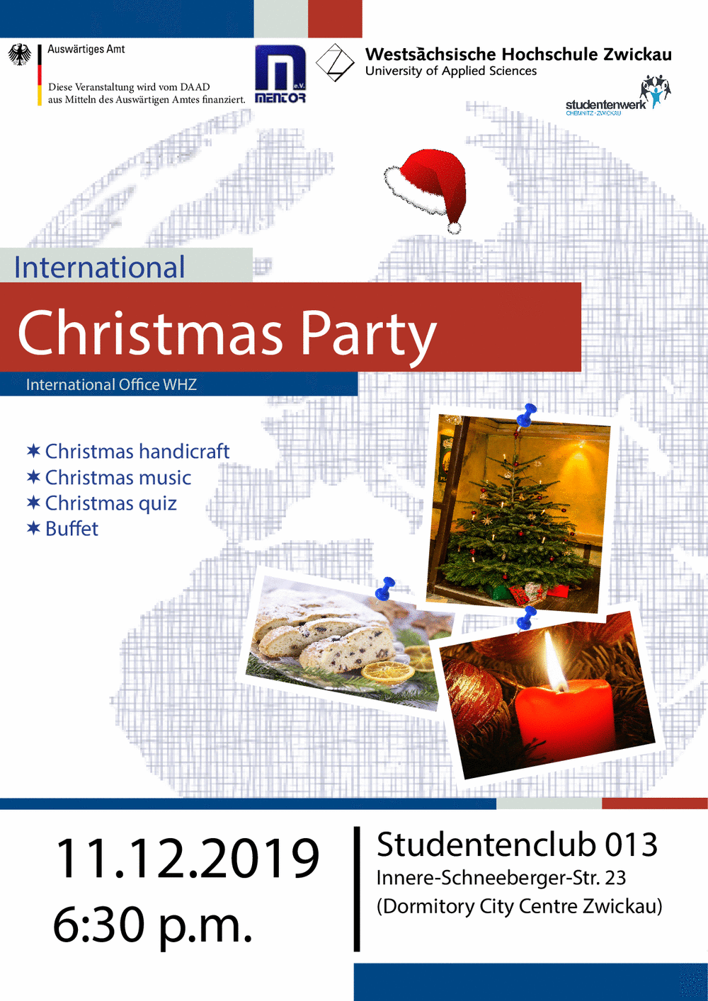 PDF: Flyer. International Christmas Party 2019.