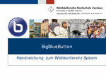 PDF: Handreichung Webkonferenzsystem BigBlueButton.