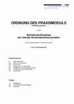 PDF: ORDNUNG DES PRAXISMODULS (Praktikumsordnung) für die Bachelorstudiengänge.