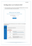 PDF: Anleitung. Email Konfiguration von Outlook 2019 für Windows.