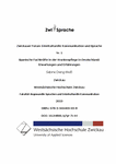 PDF: Zwickauer Forum Interkulturelle Kommunikation und Sprache. Thema Nr. 1. 2019.
