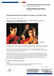 Tango-Gitarrenkonzert mit dem Duo Cardozo aus Buenos Aires im Hochschulteil Markneukirchen