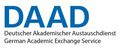Logo: DAAD. Deutscher Akademischer Austauschdienst. 