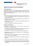 PDF: Hygieneschutzregeln für den Hochschulsport.