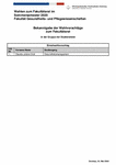 PDF: Wahlvorschläge zum Fakultätsrat der Fakultät GPW 2020.