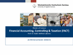 PDF: Präsentation. Hochschulinformationstag. Master of Science, Financial Accounting, Controlling & Taxation (FACT).