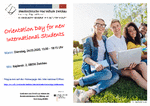 PDF: Flyer. Orientation Day for new International Students.