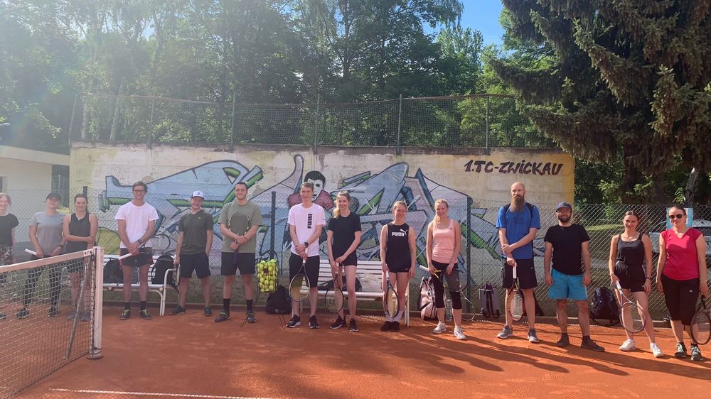 Gruppenbild Tennisspieler