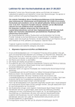 PDF: Leitlinien für den Hochschulbetrieb ab dem 08.03.2021.