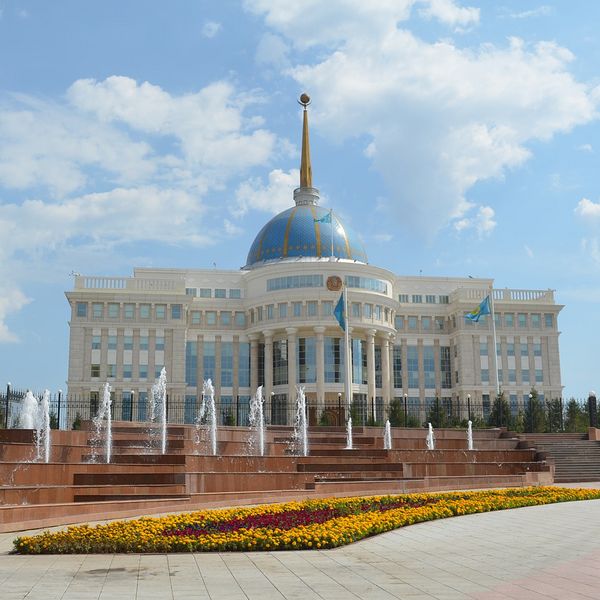 Foto: Gebäude in Kasachstan.