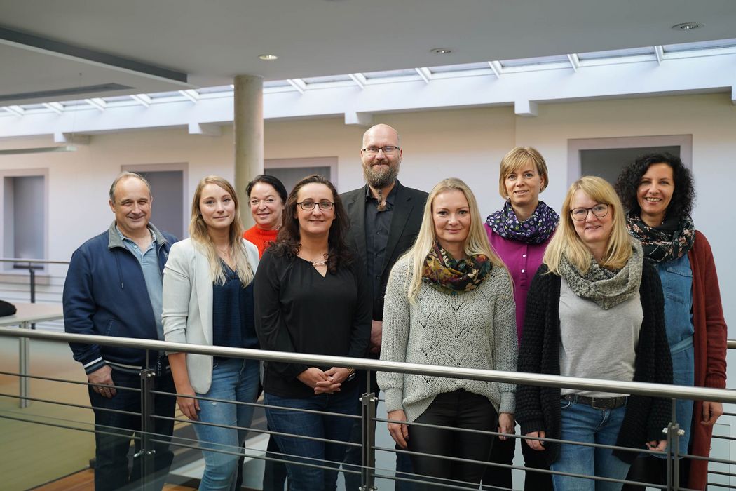 Gruppenbild des Dezernates Forschung und Drittmittelangelegenheiten