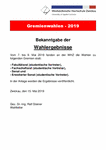 PDF: Aushang Bekanntgabe Wahlergebnisse Gremienwahl 2019.