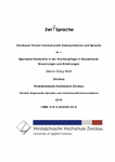 PDF: Zwickauer Forum Interkulturelle Kommunikation und Sprache. Thema Nr. 1, 2019.