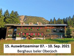 Foto: Blick auf die Front des Berghaus Iseler Oberjoch. 15. Auswärtsseminar wird verschoben.