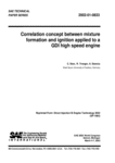 PDF: Correlation Concept between Mixture Formation and Ignition applied to a GDI High Speed Engine