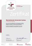 PDF: Zertifikat. Audit familiengerechte Hochschule 2017.