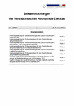 PDF: Bekanntmachungen der WHZ. Nr. 1 / 2018.