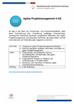 PDF: Information zum Workshop. Agiles Projektmanagement.