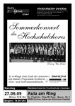 Sommerkonzert des Hochschulchores