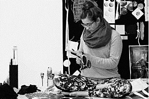 Foto: von Bettina Bochmann, Studentin der Studienrichtung Textilkunst / Textildesign schafft Sprung in die Endrunde.