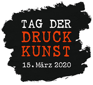 Logo - Tag der Druckkunst am 15. März 2020.