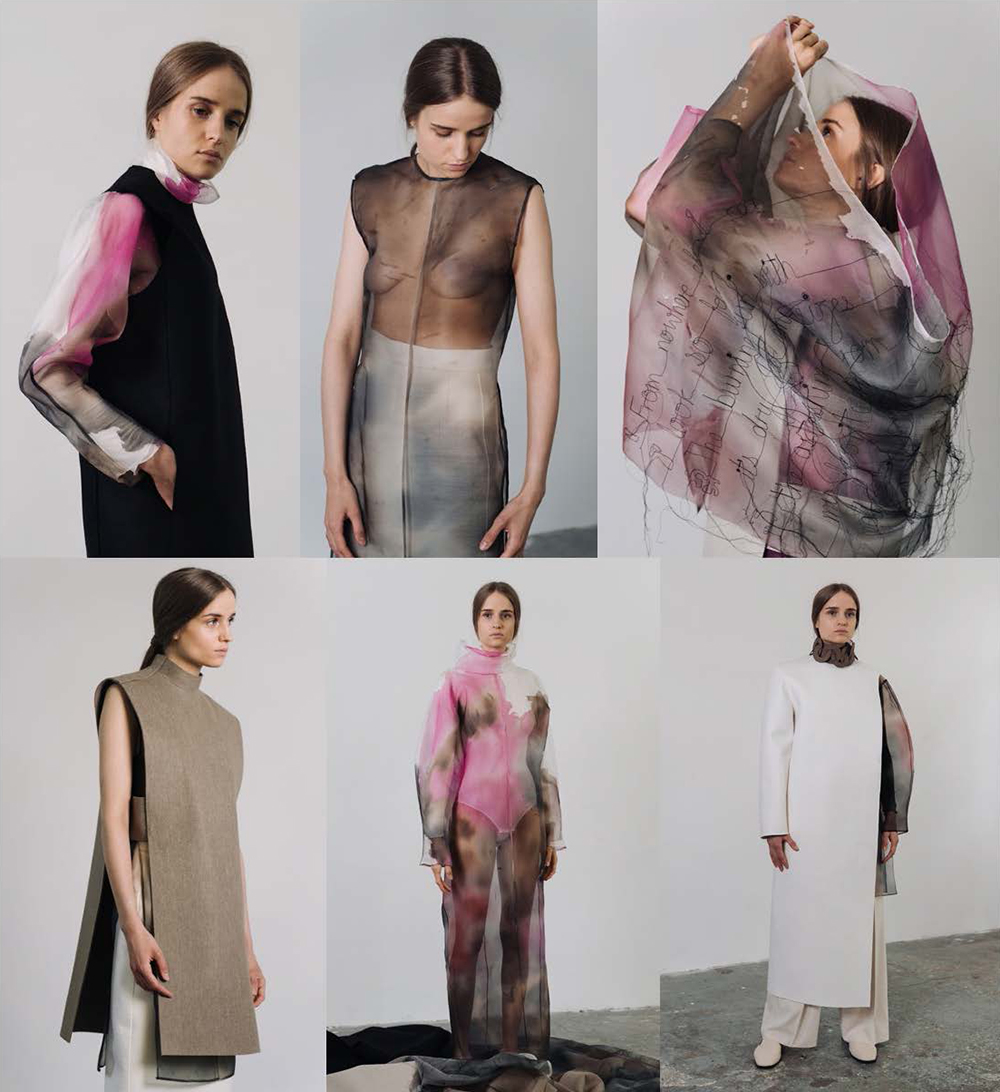 Foto: Bachelor-Abschlussarbeit "part of it" von Ridhima Wadhwa, Fachrichtung Modedesign, 2022, designte Kleidung, verschiedene Modelle und Ansichten