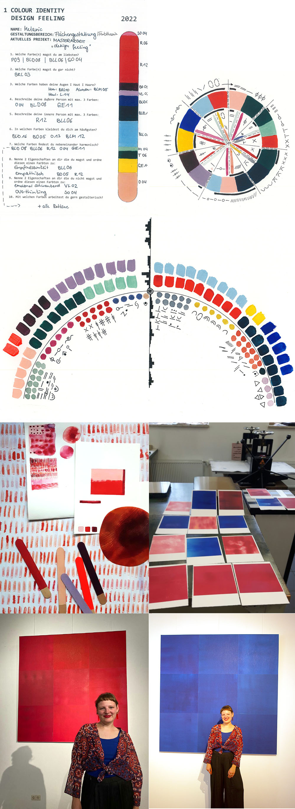 Foto: Master-Abschlussarbeit "Design-Feeling" von Melanie Müller, Fachrichtung Textilkunst/Textildesign, 2022, Collage