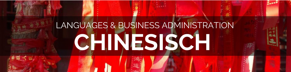 Banner: Languages & Business Administration. Chinesisch.