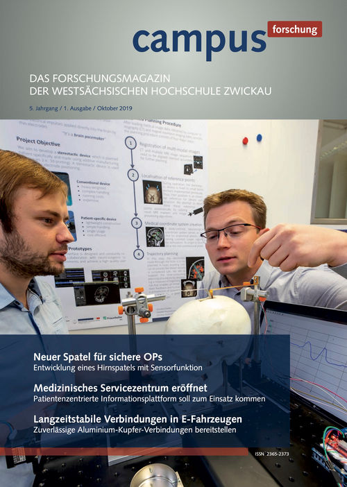 Cover: Campus Forschungsmagazin Ausgabe Oktober 2019.