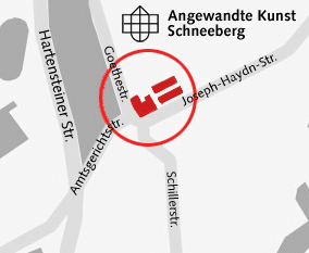 Lageplan: Spiel- und Lernraum am Campus Schneeberg.
