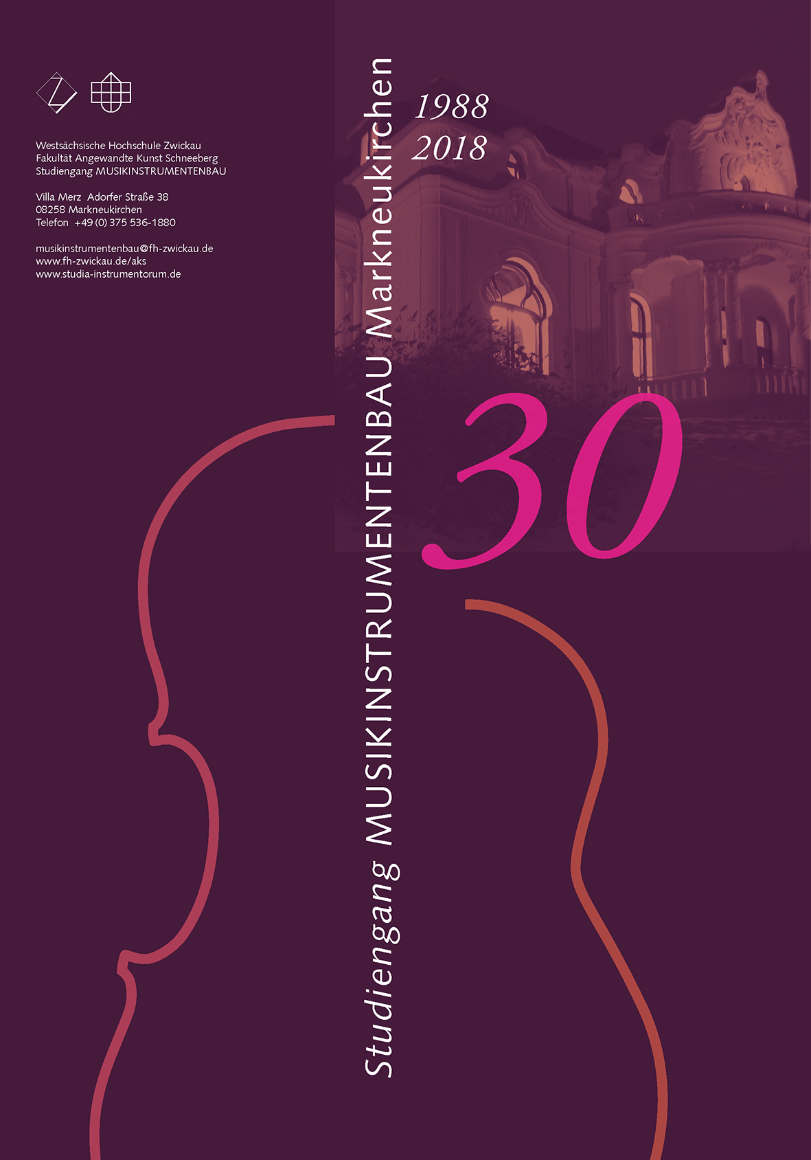 Plakat 30 Jahre Musikinstrumentenbau Markneukirchen